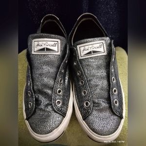 🔥🔥Converse Jack Purcell Silver Shoes 7 Metallic Womens